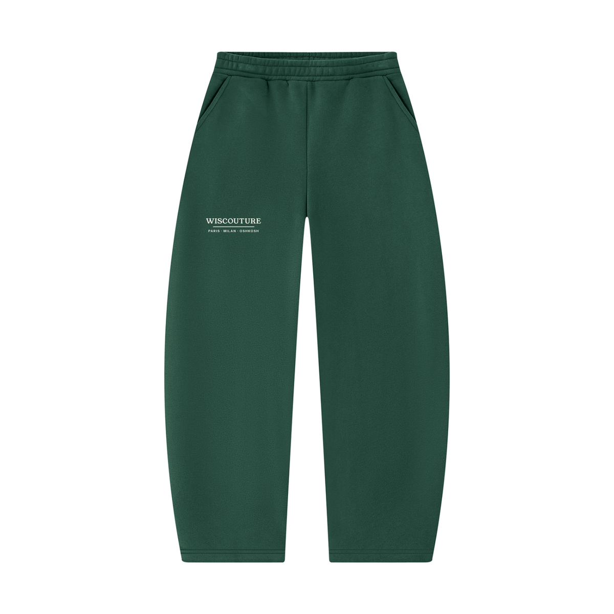 Wiscouture Barrel Leg Sweatpant — Dark Green