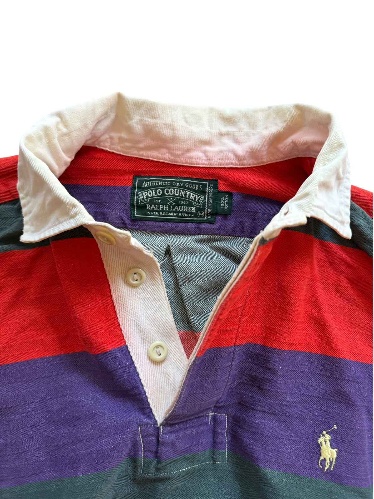Polo Country Multi-Stripe Rugby — fits XL