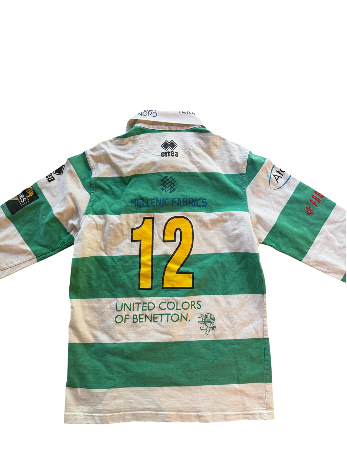 2009/10 Benetton Rugby Treviso Erreà #12 Sponsor Jersey