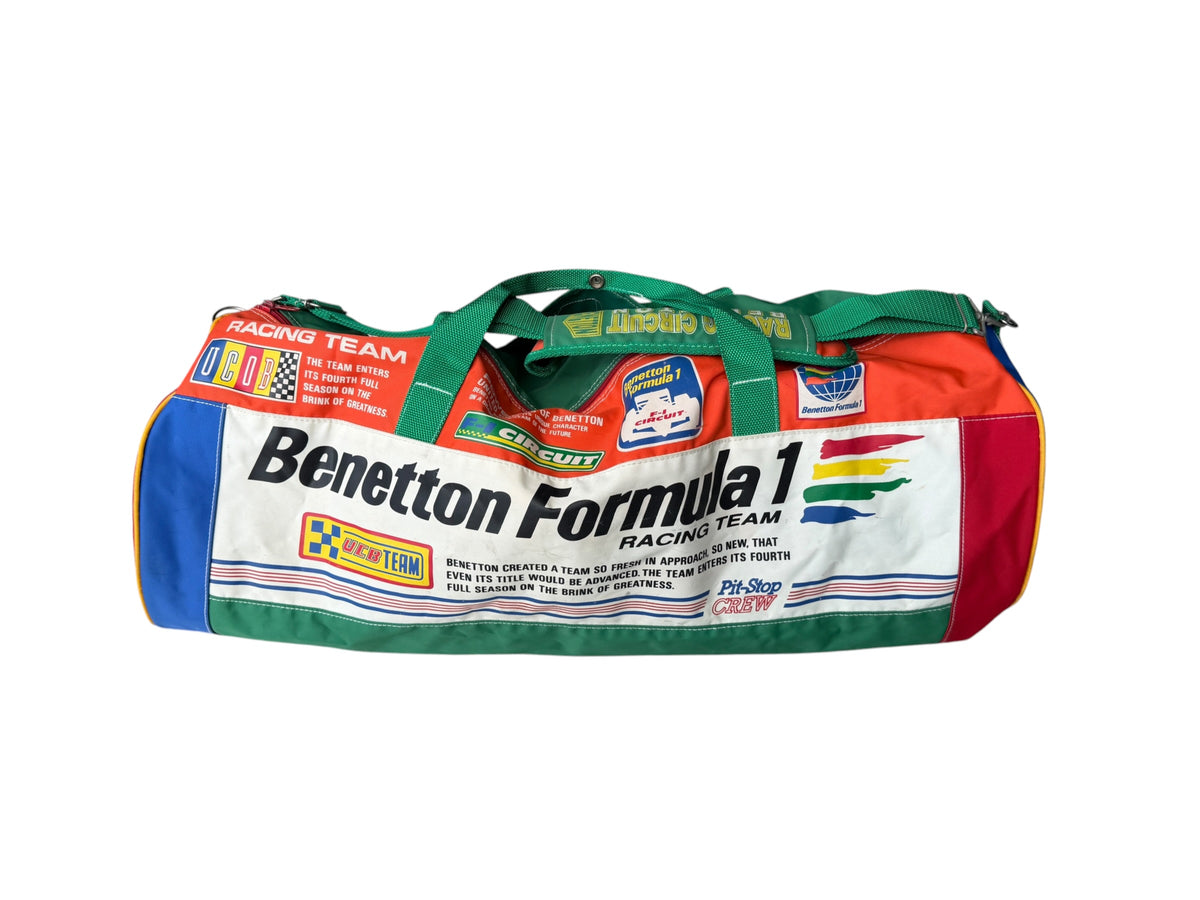 Benetton Formula 1 Racing Team Barrel Bag — 1989