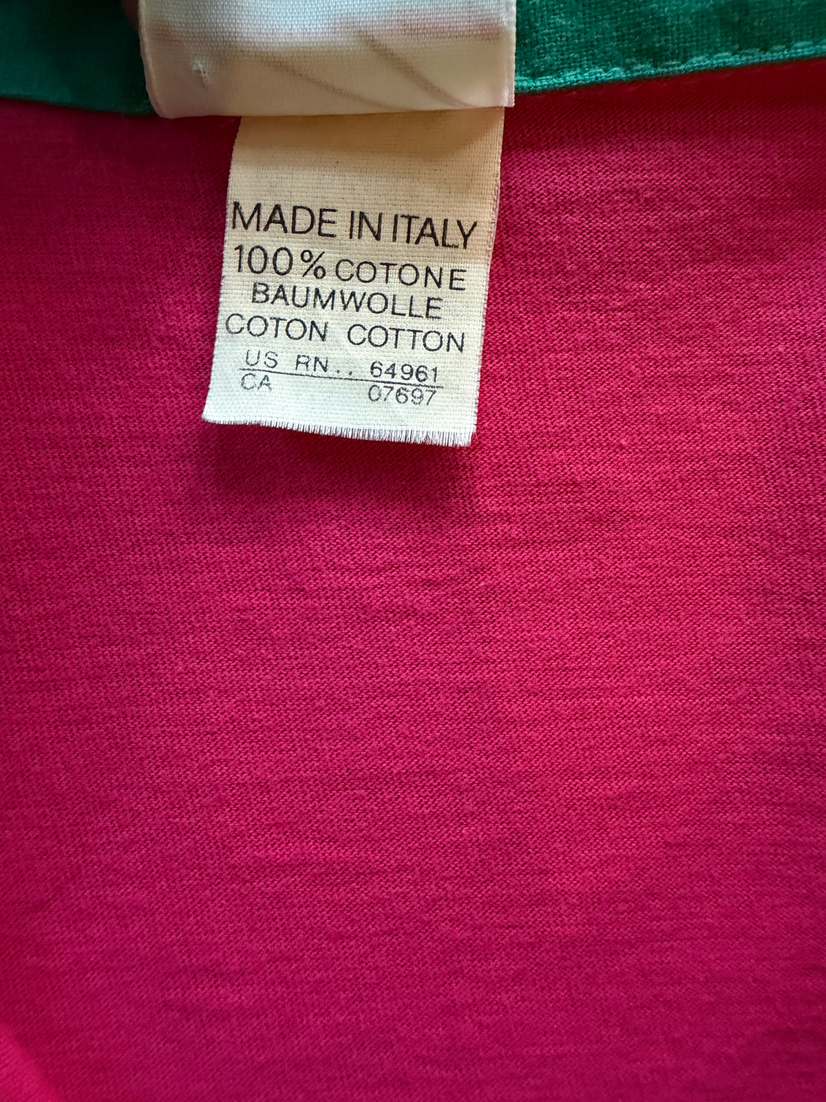 Benetton Formula Team-Issue Rugby Shirt | Mal Lang Collection