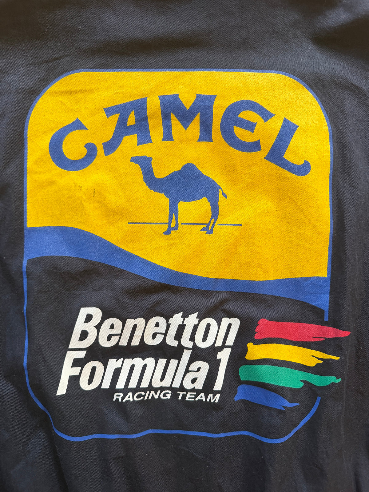 Vintage Benetton Formula 1 Camel Racing Team Bomber Jacket | Ford Zetec-R Era | 1990s F1