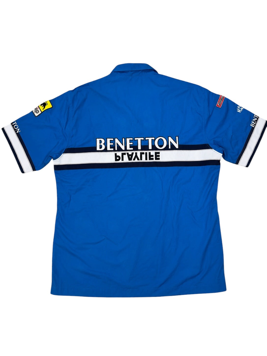2001 Benetton Formula 1 Team Issue Crew Shirt | Korean Air Playlife Michelin | Authentic F1 Pit Crew