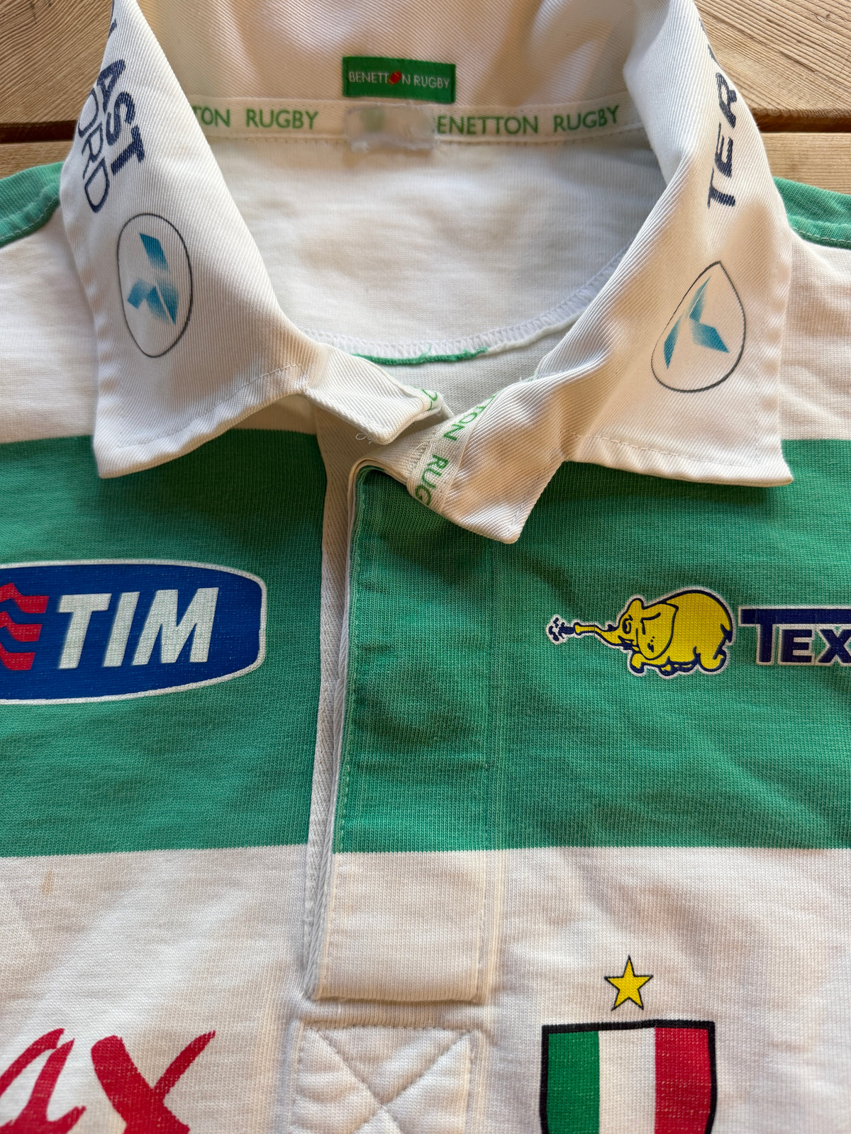 2009/10 Benetton Rugby Treviso Erreà #12 Sponsor Jersey