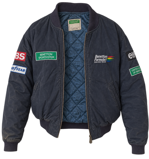 1995 Vintage Benetton Formula 1 Renault Sport Bomber Jacket — Made in Italy