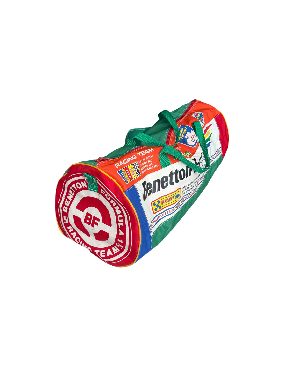 Benetton Formula 1 Racing Team Barrel Bag — 1989