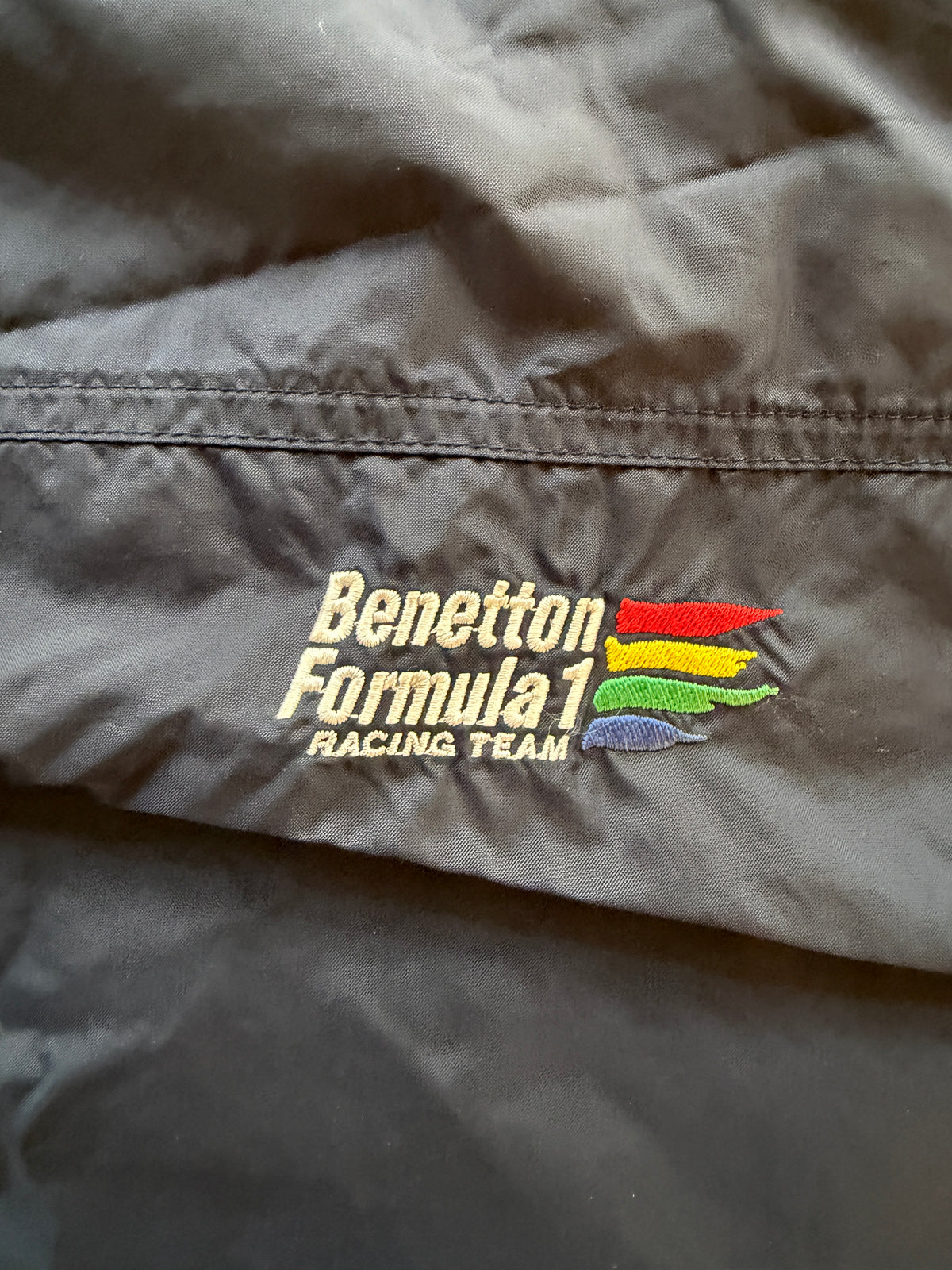 1990s Benetton Formula 1 Hooded Anorak Windbreaker Jacket XL