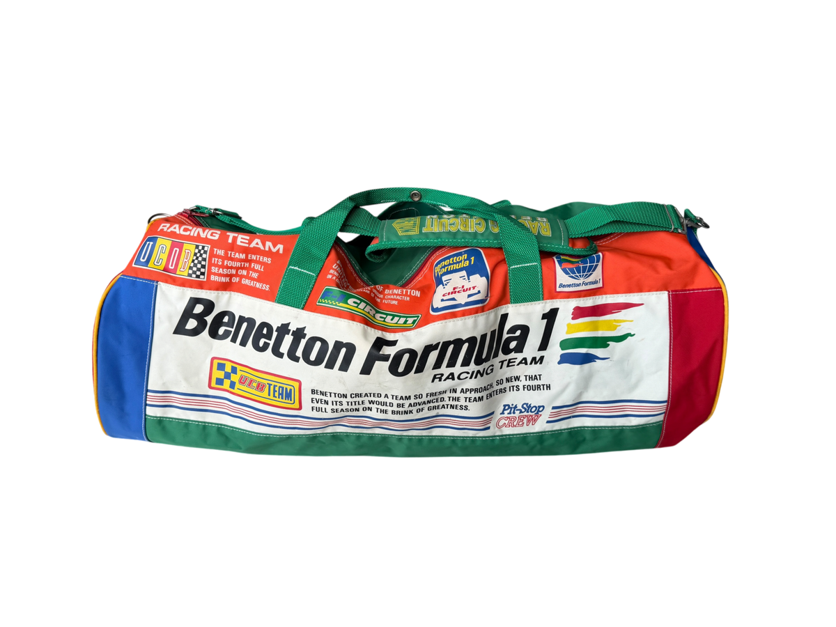 Benetton Formula 1 Racing Team Barrel Bag — 1989