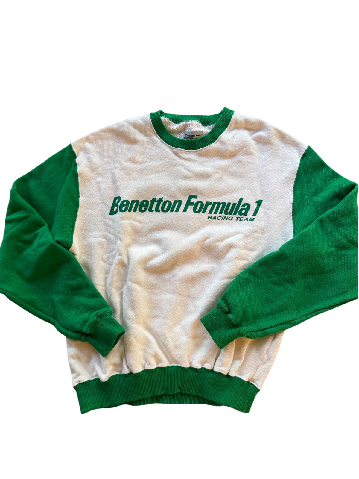 Vintage 1990s Benetton Formula 1 Racing Team Sweatshirt M