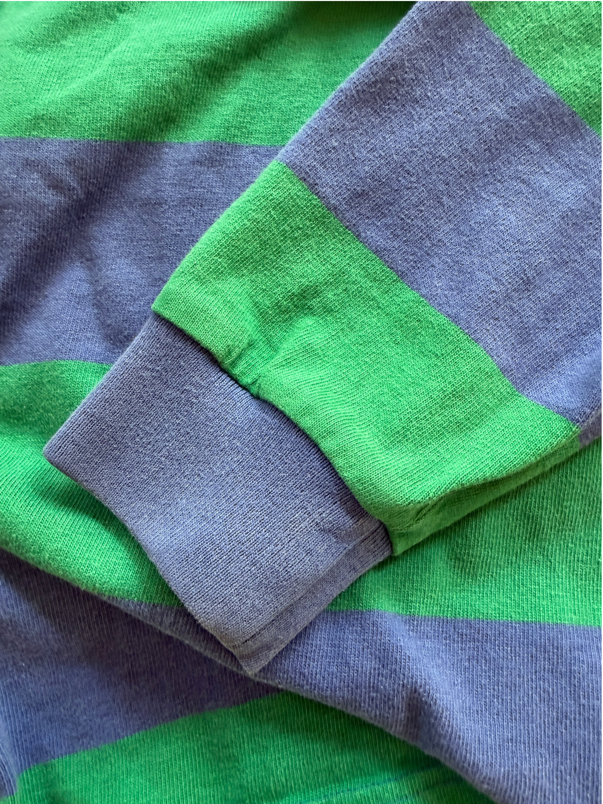 Vintage 1990s Polo Sport Ralph Lauren Striped Rugby Shirt — Large