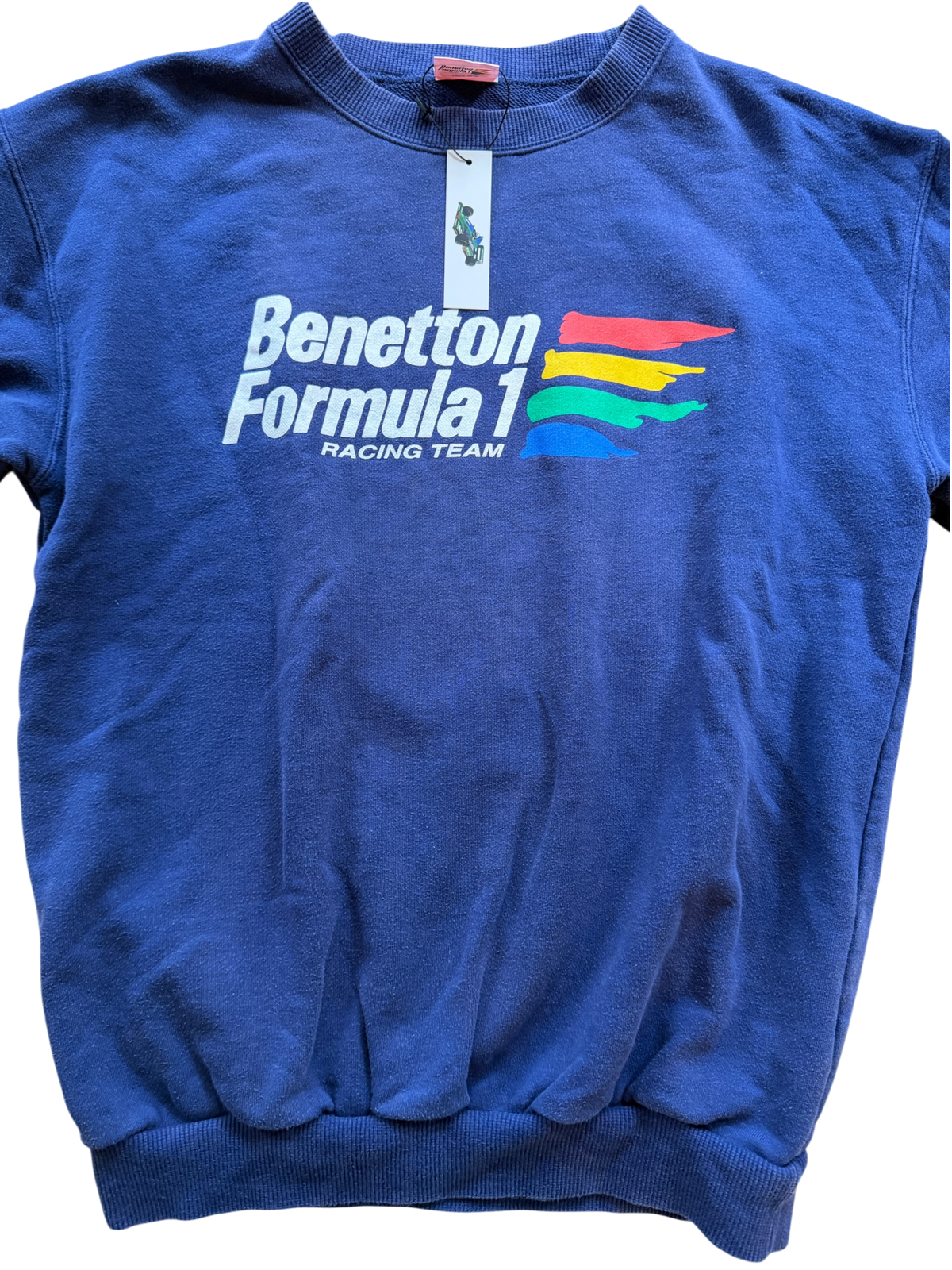 Vintage Benetton Formula 1 Racing Team Crewneck Sweatshirt – Large – Benetton SportSystem