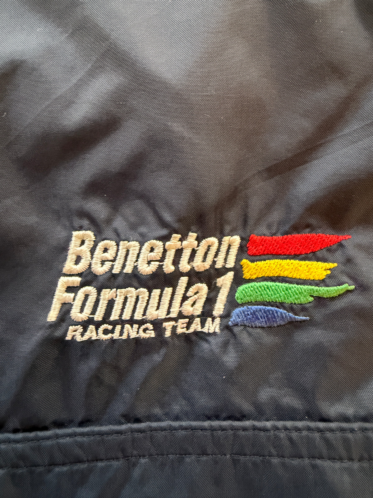 1990s Benetton Formula 1 Hooded Anorak Windbreaker Jacket XL