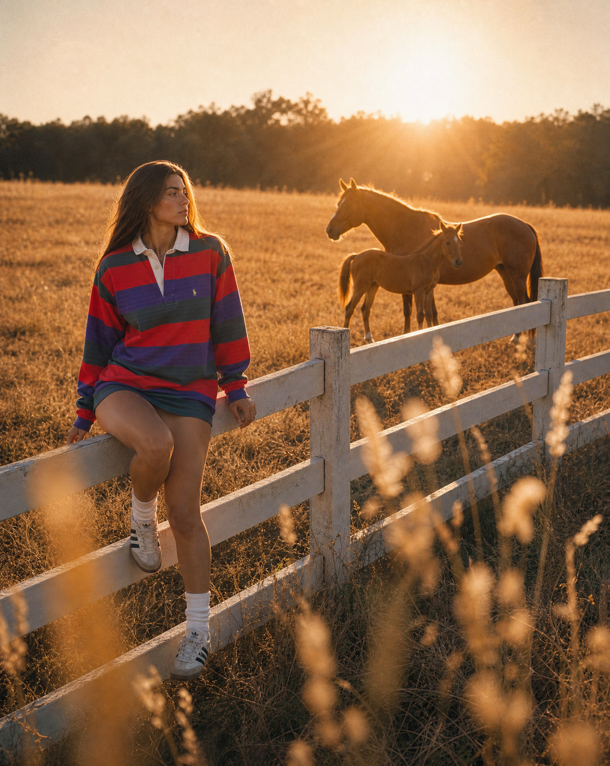 Polo Country Multi-Stripe Rugby — fits XL