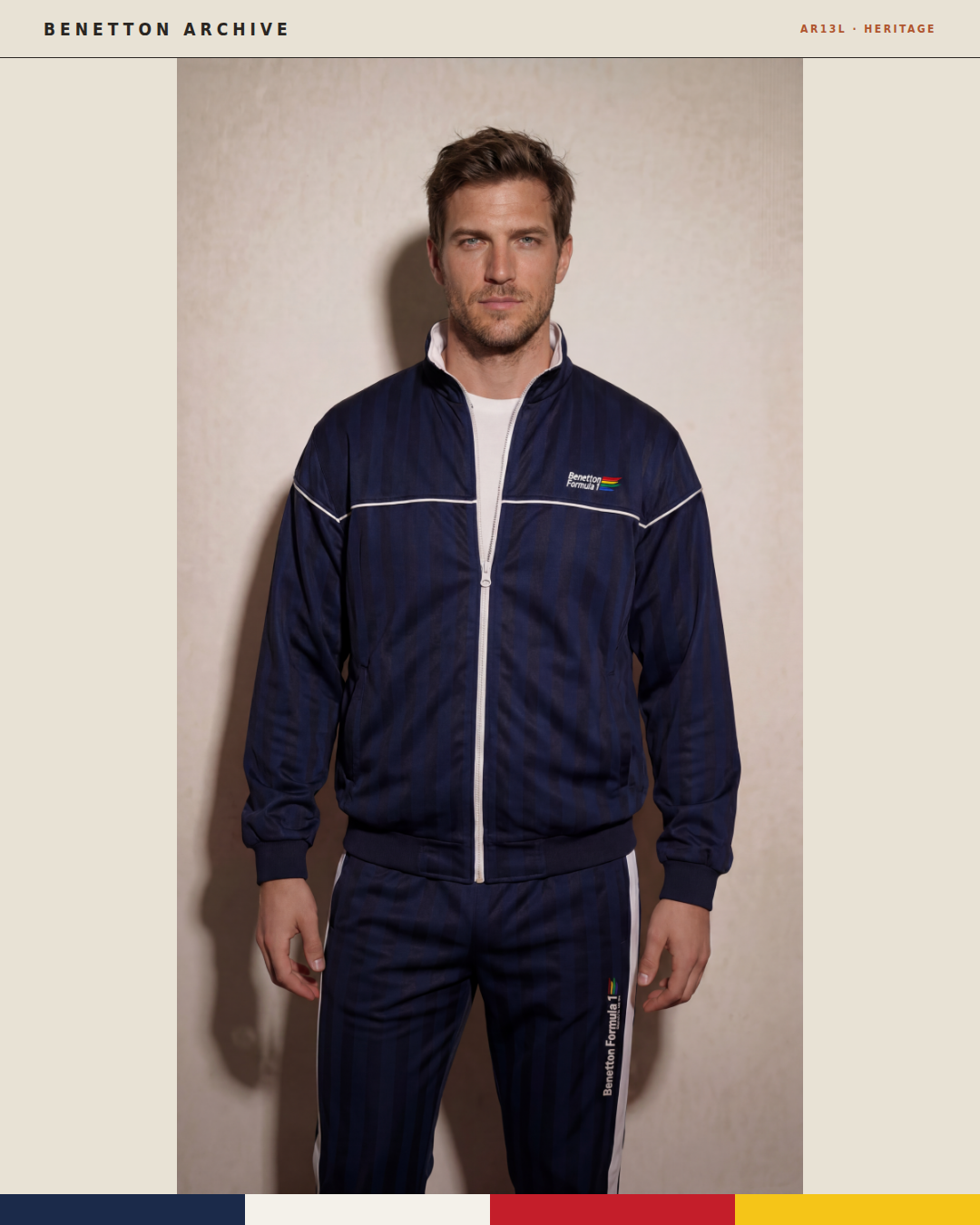 Vintage Benetton Formula 1 Team Tracksuit | Complete Jacket & Pant Set | Deadstock NWT | 1990s F1 Teamwear