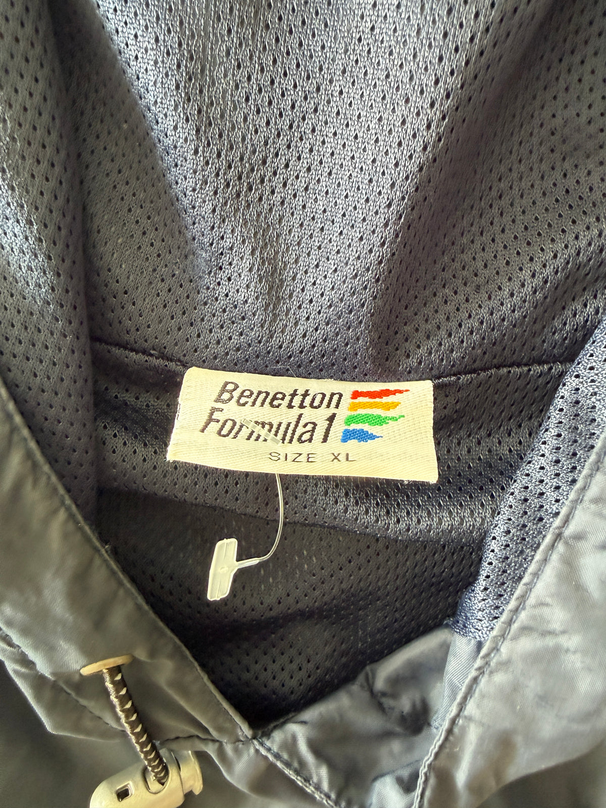 1990s Benetton Formula 1 Hooded Anorak Windbreaker Jacket XL